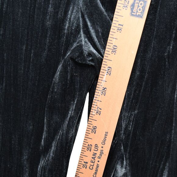 Urban Outfitters Apolonia Velvet Flare Pants Gray Blk Medium Whimsigoth Y2K 90s - Picture 7 of 9